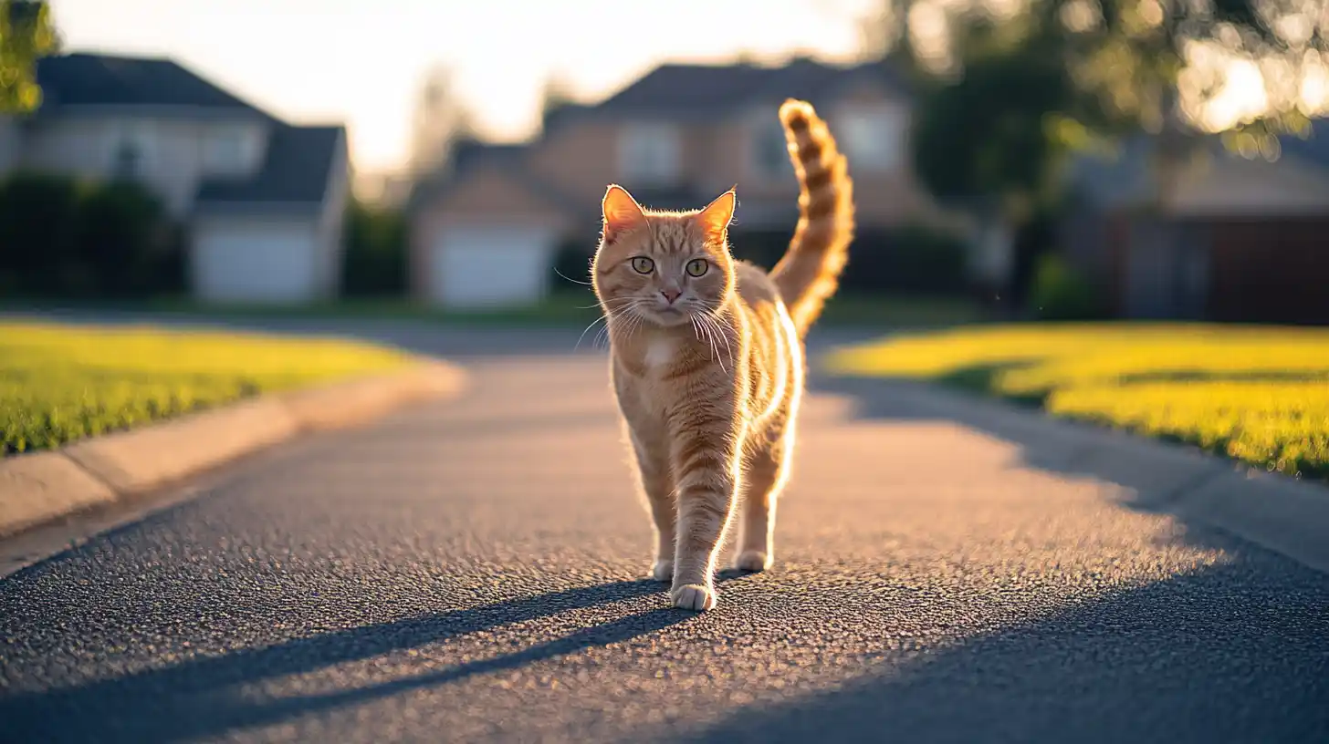 jak daleko kot odchodzi od domu